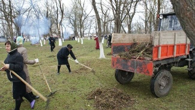 Субботник в Чечне