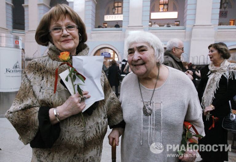 актриса Ольга Яковлева, обладательница Золотой маски в номинации Лучшая женская роль