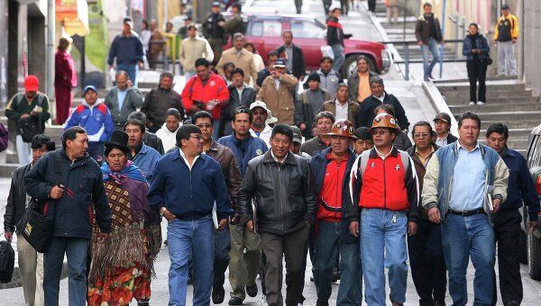 Акции протеста в Боливии