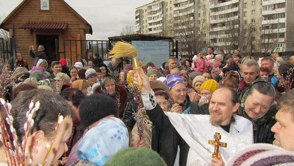 Вербное воскресенье на юге Москвы 