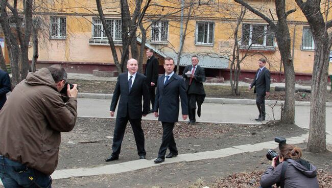 Президент РФ Д.Медведев в Иркутске