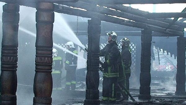 Пожар в ресторане под Петербургом