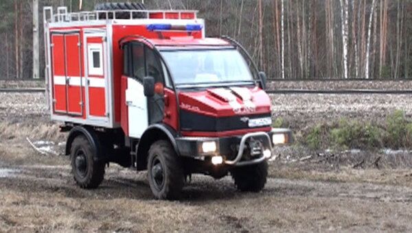 Российские лесники проводят испытания новой пожарной машины