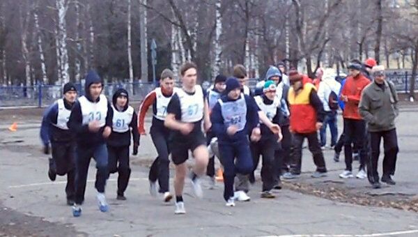 Вологодские студенты соревновались в беге на местной Олимпиаде 
