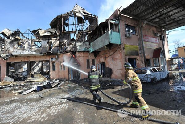 Пожар на газораспределительной станции в поселке Западный Одинцовского района