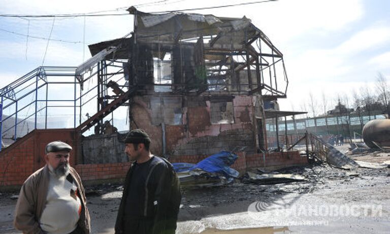 Пожар на газораспределительной станции в поселке Западный Одинцовского района