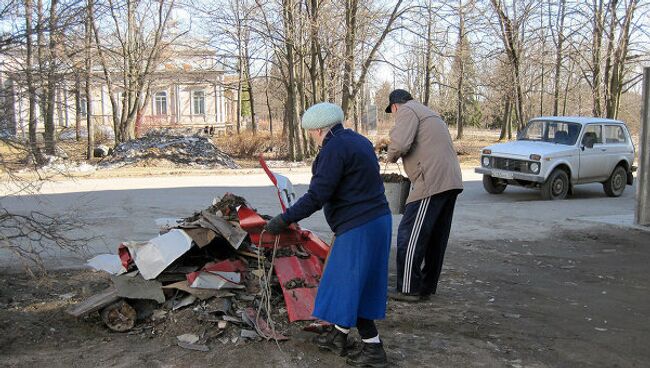 Субботник в Сортавале, Карелия 