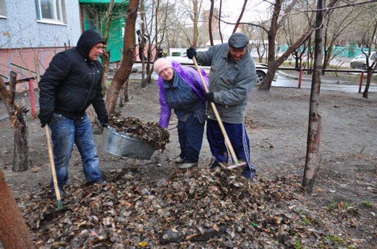 Субботник в Омске 