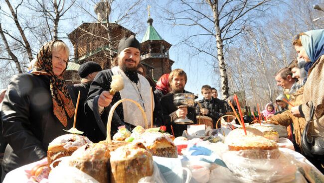 Освящение пасхальных куличей