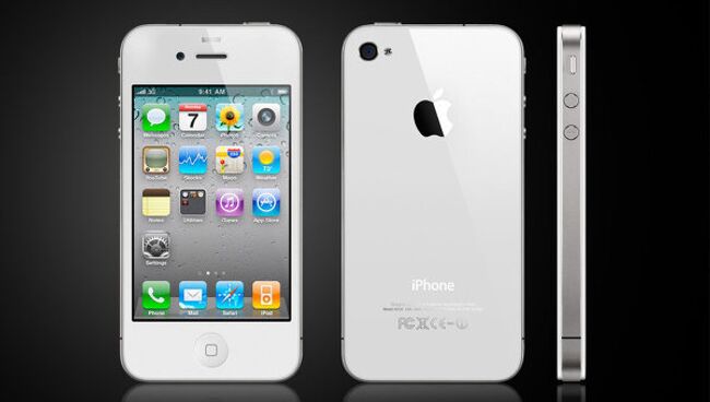 Белый телефон Iphone 4 