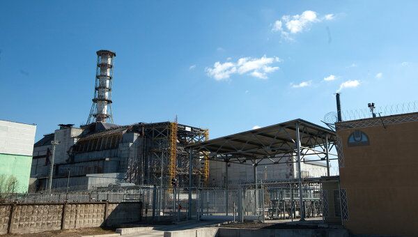 Четвертый энергоблок Чернобыльской АЭС.