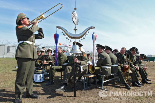 Репетиция Сводного военного оркестра на Ходынском поле