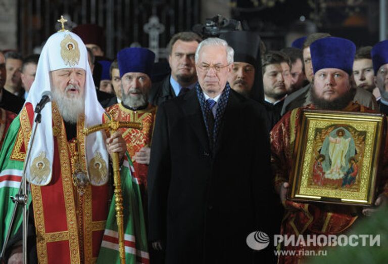 Панихида по погибшим в чернобыльской катастрофе прошла в Свято-Михайловском храмовом комплексе Киева