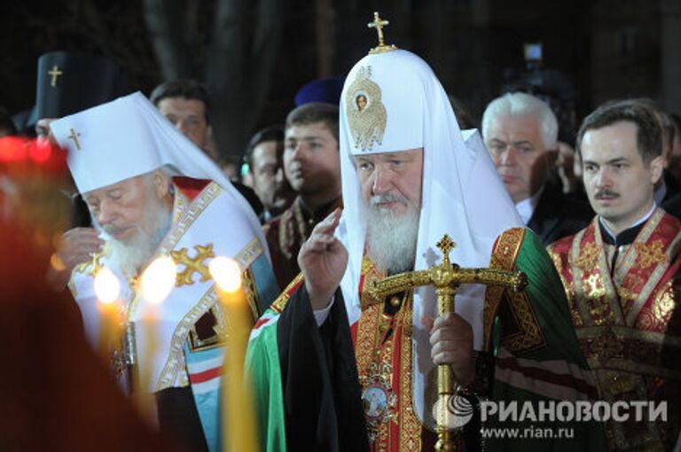 Панихида по погибшим в чернобыльской катастрофе прошла в Свято-Михайловском храмовом комплексе Киева