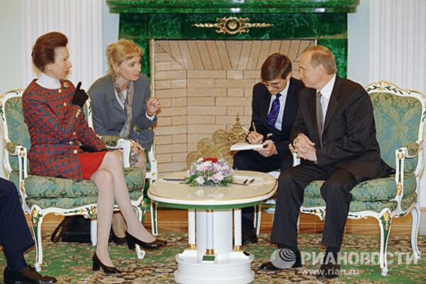 Встреча В.Путина и принцессой Анной в Кремле 