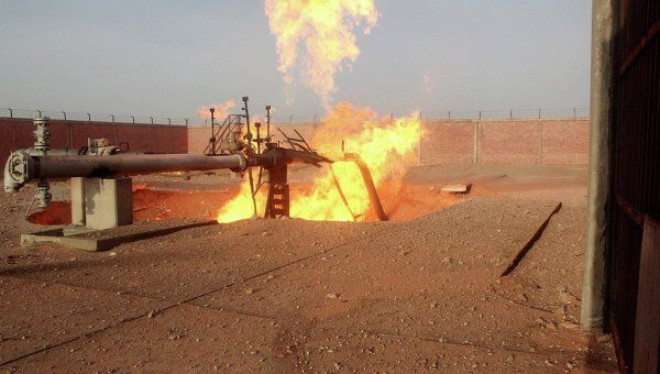 Взрыв газопровода в районе Эс-Сабиль на Синайском полуострове в Египте