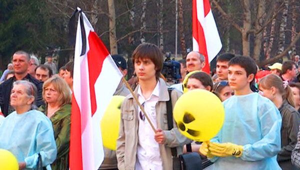 Белорусская оппозиция провела митинг против строительства АЭС