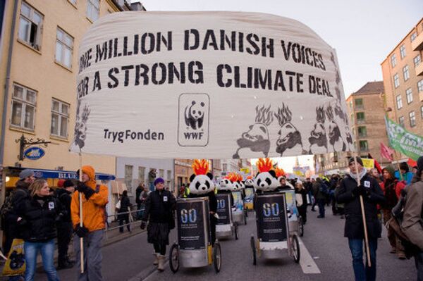 Акция WWF во время переговоров в Копенгагене в декабре 2009 г. 