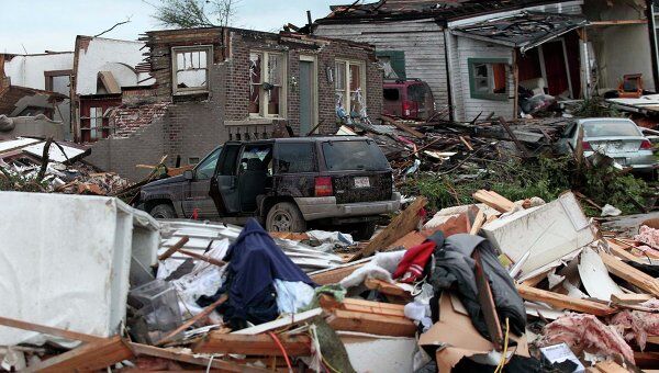 Последствия штормового циклона в США, штат Алабама