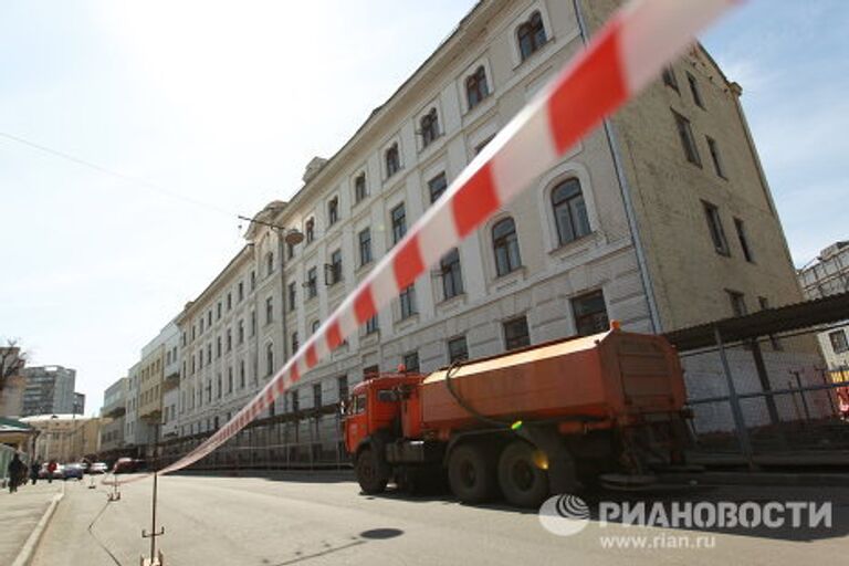 Историческое здание на улице Большая Якиманка в центре Москвы