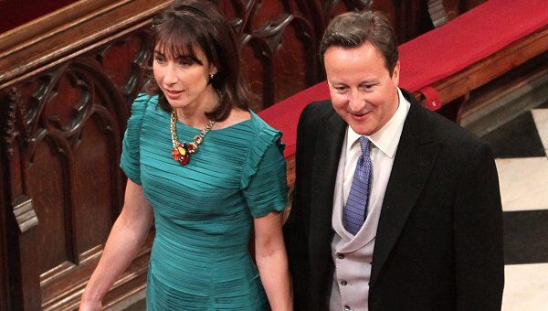 Премьер Великобритании Дэвид Камерон и его супруга Саманта