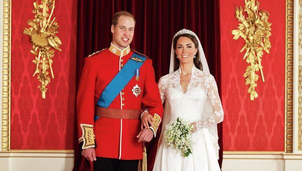 Официальная свадебная фотография принца Уильяма и Кэтрин Миддлтон