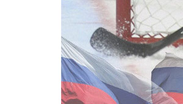 Матч по хоккею между сборными России и Словакии