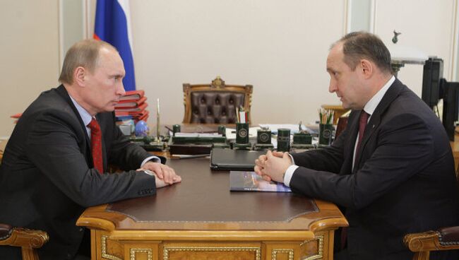 Премьер-министр РФ В.Путин провел встречу с гендиректором ОАО Совкомфлот С.Франком