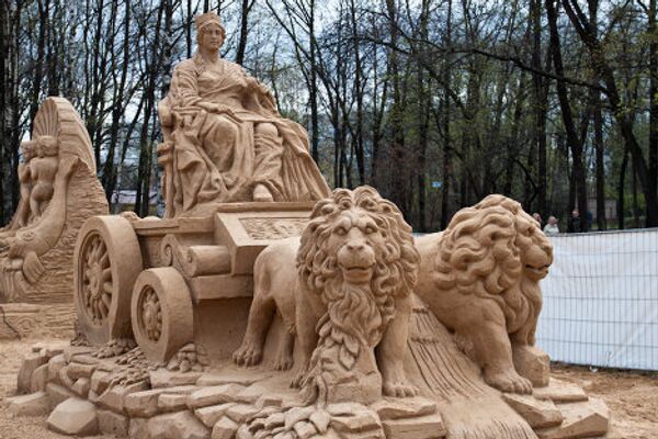Фестиваль песчаных скульптур «Знаменитые фонтаны мира»