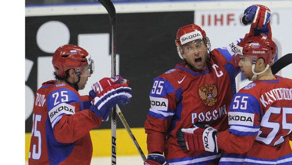 Сборная России победила команду Словакии на ЧМ по хоккею