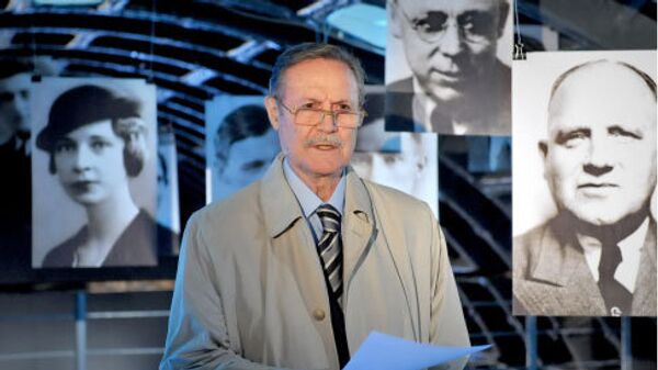 Юрий Соломин на съемках фильма Агент А-201 - наш человек в гестапо
