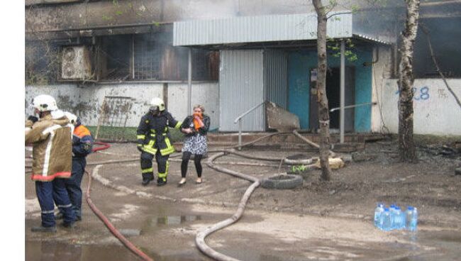 Пожар в жилом доме в Самаре