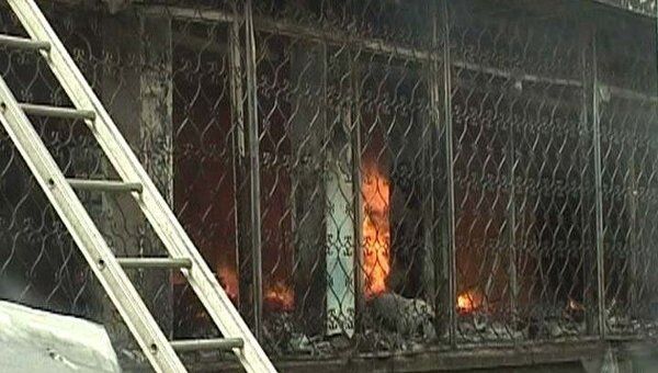 Пожар в жилом доме в Самаре. Видео с места ЧП
