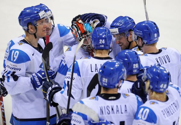 Хоккеисты сборной Финляндии