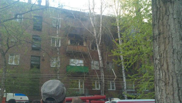 Взрыв бытового газа в жилом доме в Новосибирске на проспекте Карла Маркса 