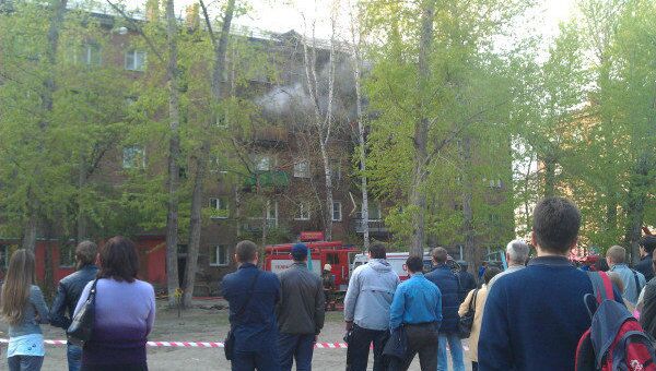 Взрыв бытового газа в жилом доме в Новосибирске на проспекте Карла Маркса