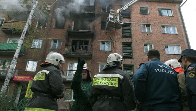 Взрыв газа в жилом доме в Новосибирске