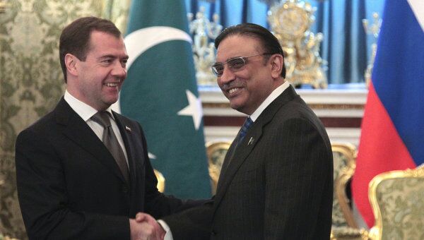 Президент РФ Д.Медведев принял в Кремле президента Пакистана Асиф Али Зардари