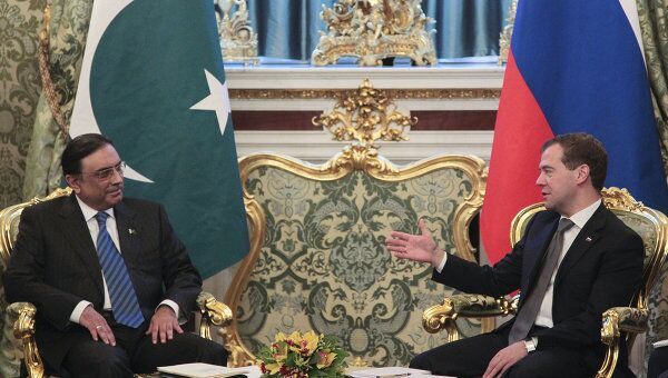Президент РФ Д.Медведев принял в Кремле президента Пакистана Асифа Али Зардари