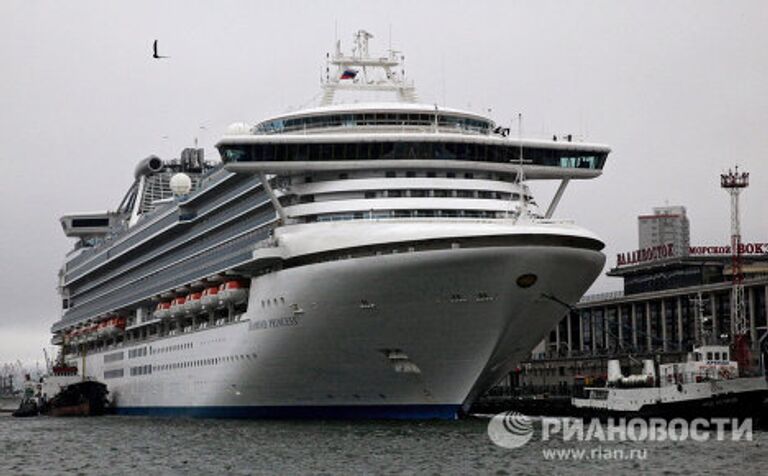 Океанский суперлайнер Diamond Princess прибыл во Владивосток