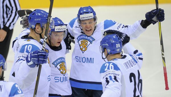 Хоккеисты сборной Финляндии. Архивное фото
