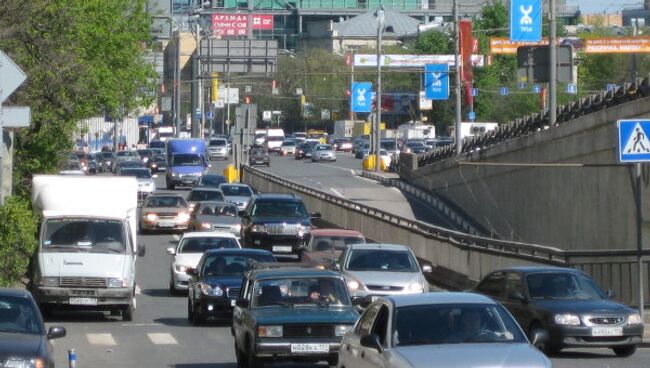 Транспортный узел в Москве. Архив