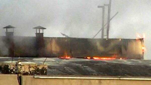 Три часа продолжалось тушение пожара на складах в Ангарске