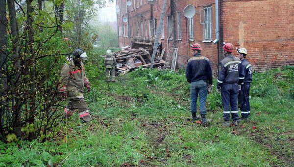 Обрушение дома в Струнино Владимирской области