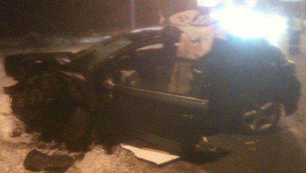 Opel Astra студентки Алены Ярош, пострадавшей в ДТП с участием автомобиля полпреда президента РФ  Гарри Минха.
