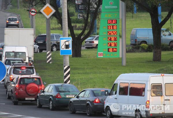 Очереди на автозаправках в Минске