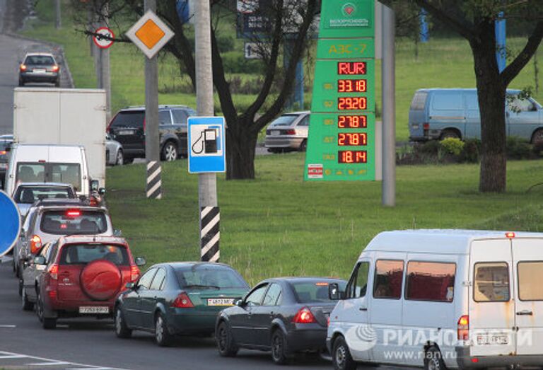 Очереди на автозаправках в Минске