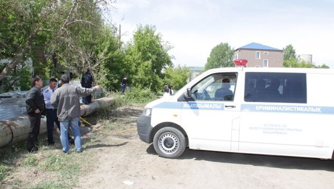 Взрыв автомобиля в Астане