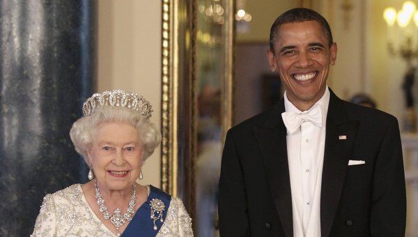 Елизавета II и Барак Обама 