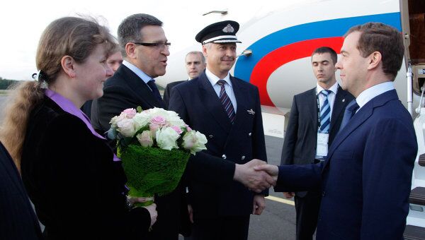Дмитрий Медведев прибыл в Довиль для участия в саммите G8